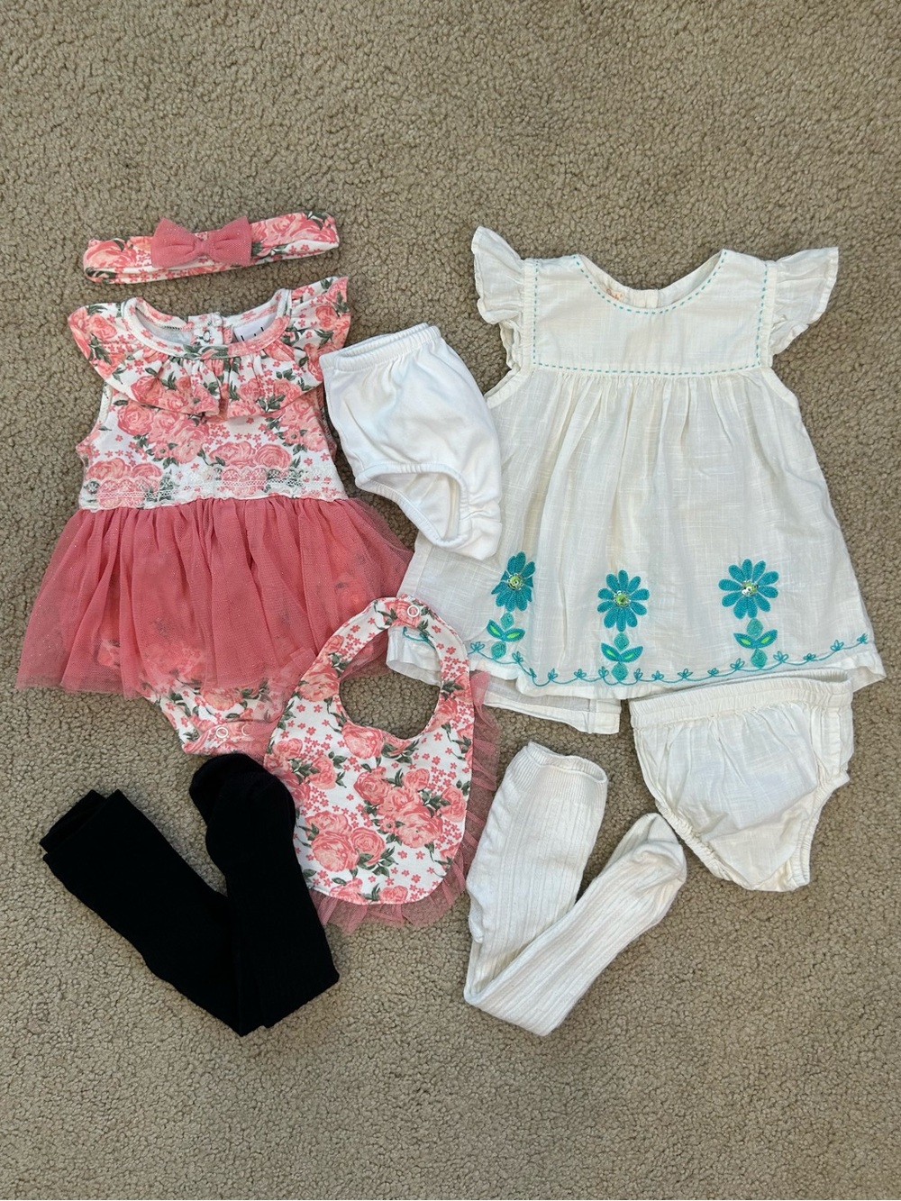 Cute Baby Girl Dresses Size 6-9 Months